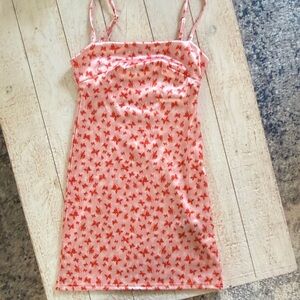 Urban Outfitters Pink mini dress w Butterfly Print